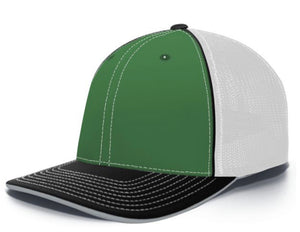 Pacific Headwear Trucker Pacflex Tri  and solid Colors 404m - AtlanticCoastSports