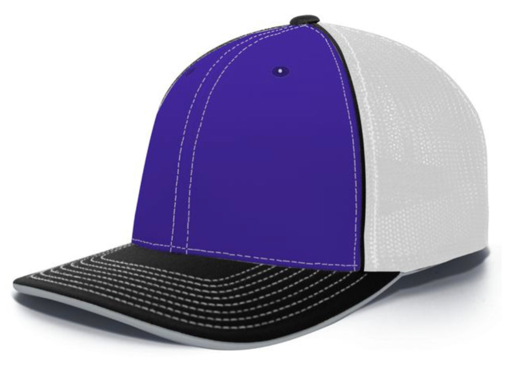 Pacific Headwear Trucker Pacflex Tri  and solid Colors 404m - AtlanticCoastSports