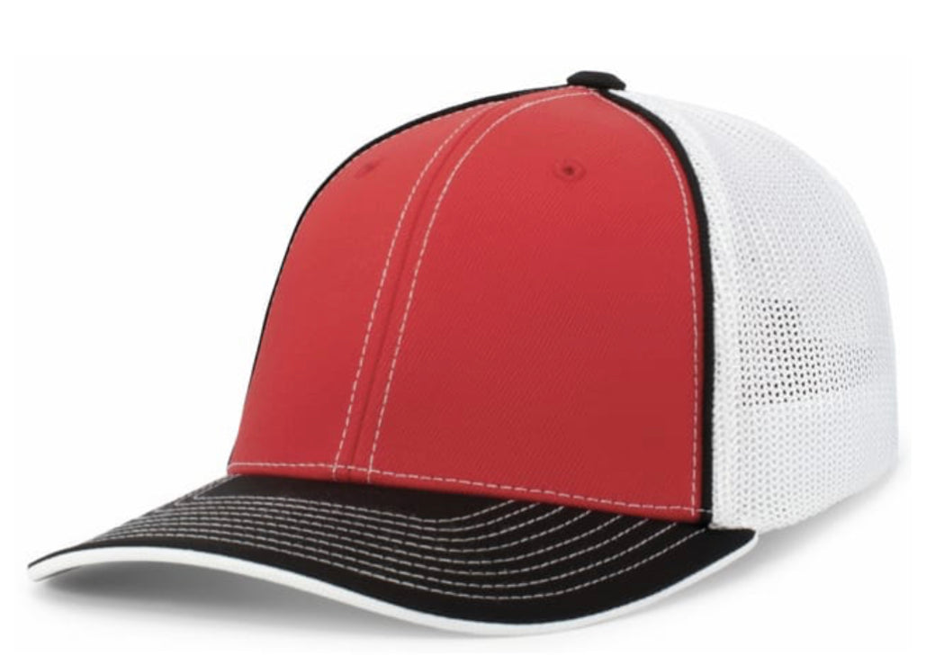 Pacific Headwear Trucker Pacflex Tri  and solid Colors 404m - AtlanticCoastSports