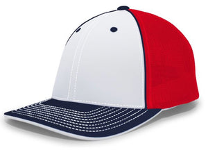 Pacific Headwear Trucker Pacflex Tri  and solid Colors 404m - AtlanticCoastSports