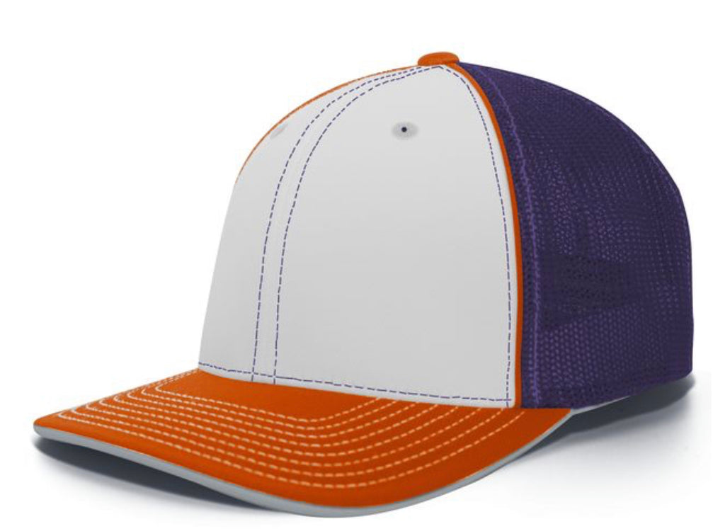 Pacific Headwear Trucker Pacflex Tri  and solid Colors 404m - AtlanticCoastSports