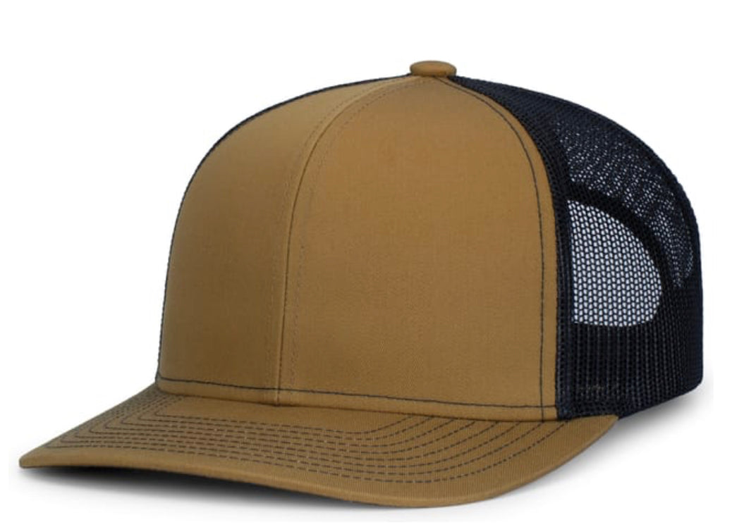 Pacific Headwear Contrast Stitch Trucker Snapback 104s - AtlanticCoastSports