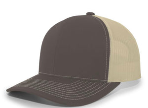 Pacific Headwear Contrast Stitch Trucker Snapback 104s - AtlanticCoastSports