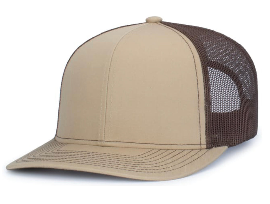 Pacific Headwear Contrast Stitch Trucker Snapback 104s - AtlanticCoastSports