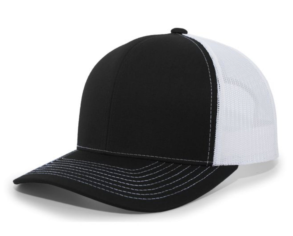 Pacific Headwear Contrast Stitch Trucker Snapback Embroidered with Your Logo - AtlanticCoastSports