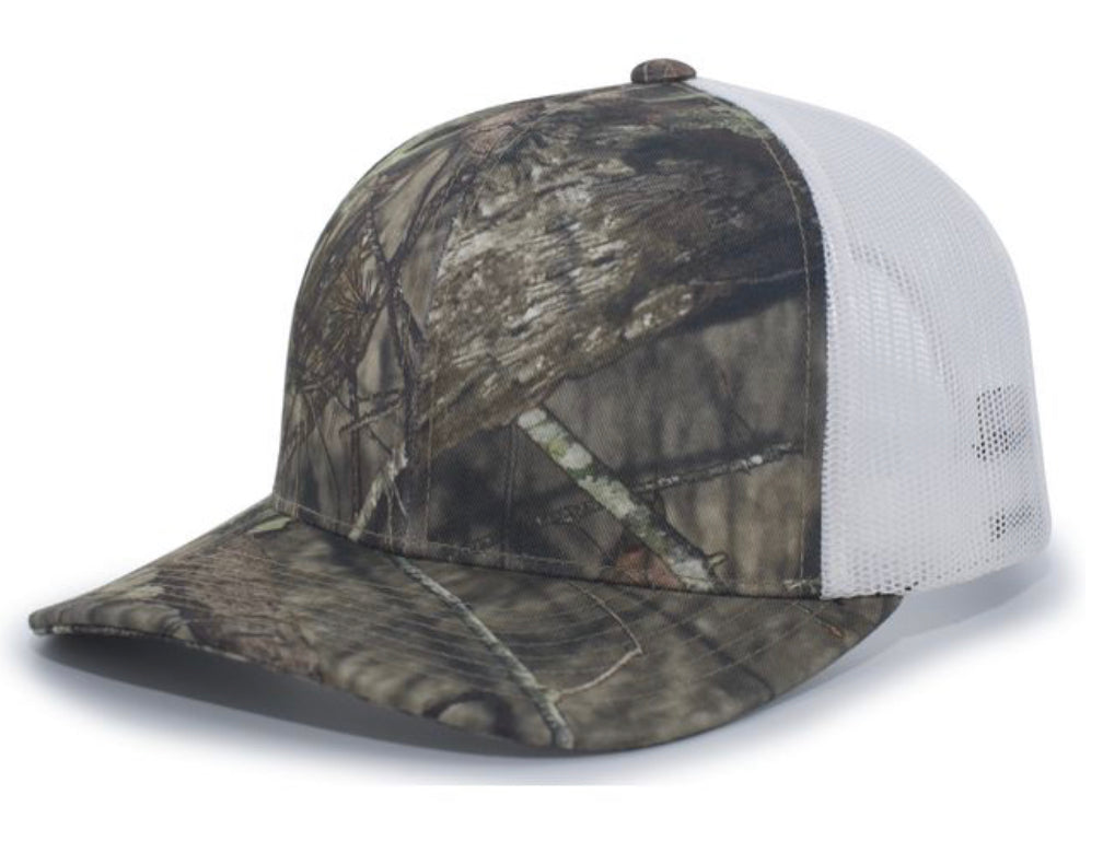 Pacific Headwear 108C Camo Snapback Trucker Hat - AtlanticCoastSports