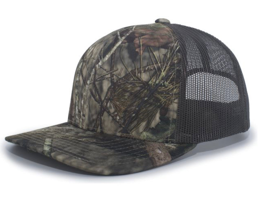 Pacific Headwear 108C Camo Snapback Trucker Hat - AtlanticCoastSports