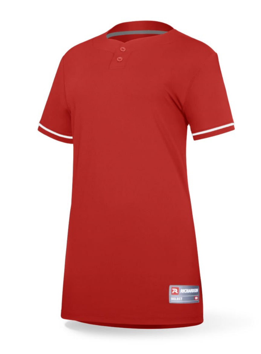 Richardson 7112WY | Softball Jersey 2-Button Fully Printed With your Logos
