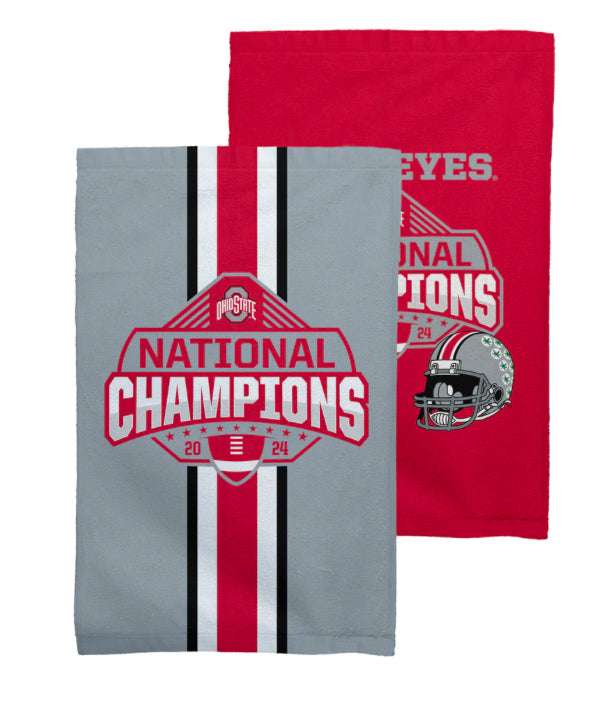 Ohio State Buckeyes NCAA 2024 FBC Champs Fan Towel 2 Pack 16X25