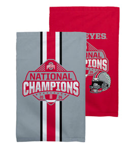 Ohio State Buckeyes NCAA 2024 FBC Champs Fan Towel 2 Pack 16X25 - AtlanticCoastSports