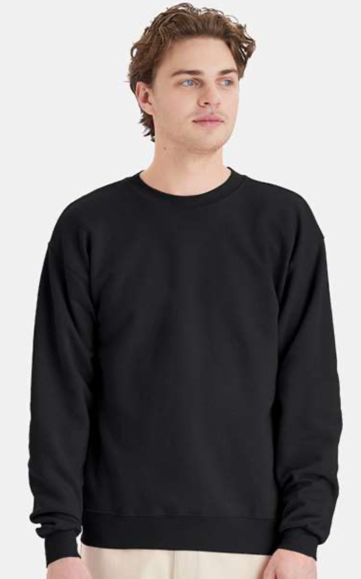 Hanes Crewneck Sweatshirt - P160 Blacks & Blues Fully Printed With Your Logo