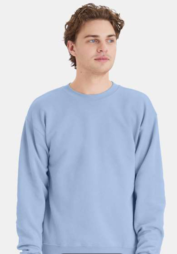Hanes Crewneck Sweatshirt - P160 Blacks & Blues Fully Printed With Your Logo