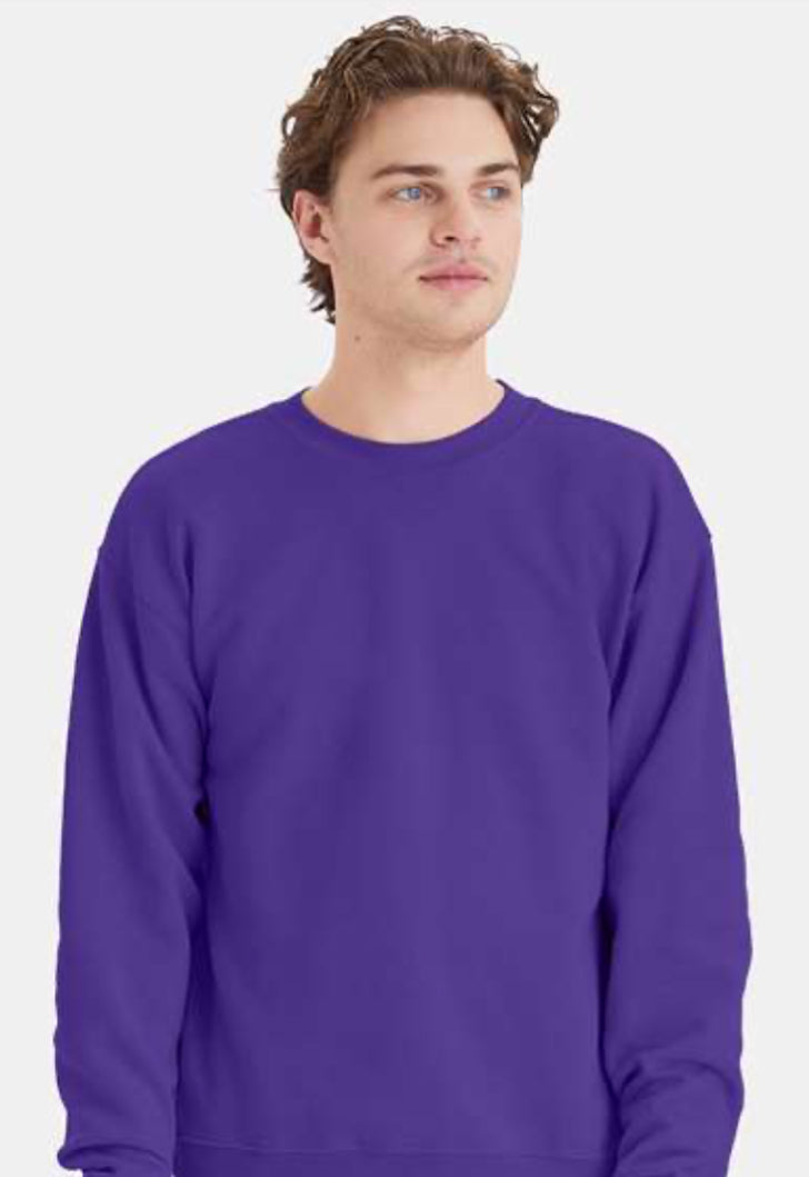 Hanes Crewneck Sweatshirt - P160 Blacks & Blues Fully Printed With Your Logo