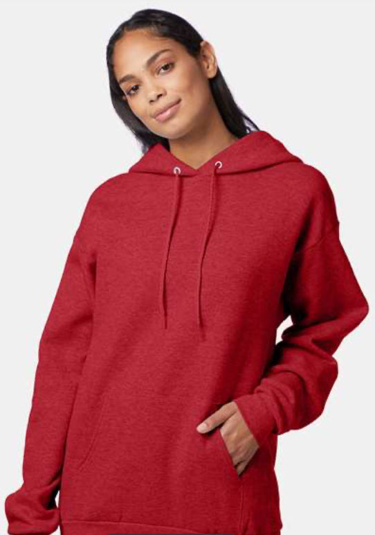 Hanes Hooded  Sweatshirt - P170 Red & Oranges Fully Printed with Your Logo