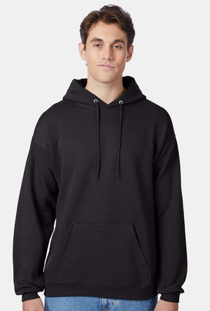 Hanes Hooded Sweatshirt - P170 Black & Blues