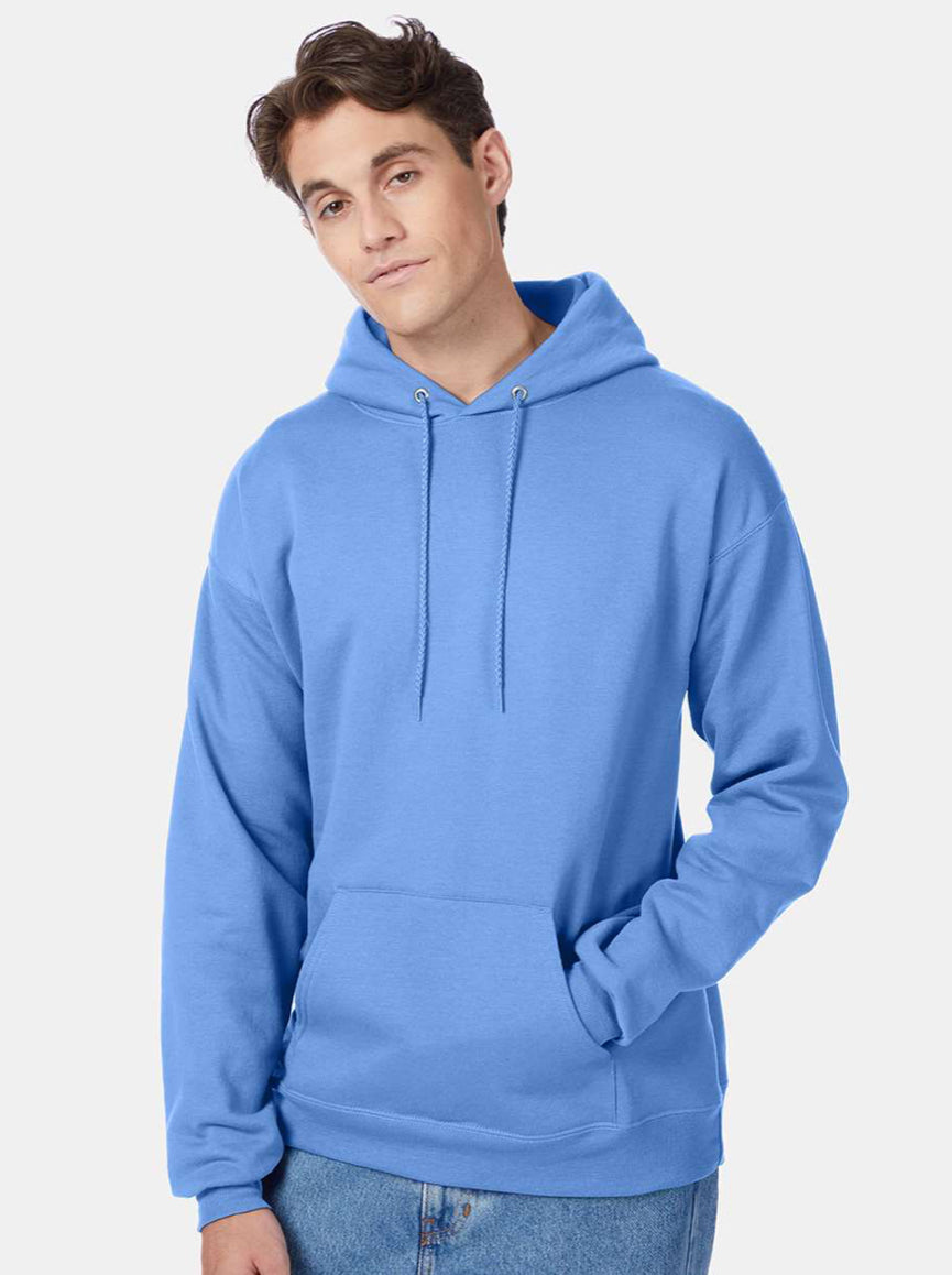 Hanes Hooded Sweatshirt - P170 Black & Blues