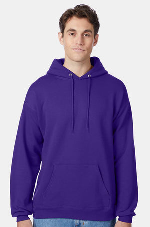 Hanes Hooded Sweatshirt - P170 Black & Blues