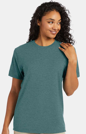 Hanes - Perfect-T 4980 Grey & Greens Fully Printed with Your Logo