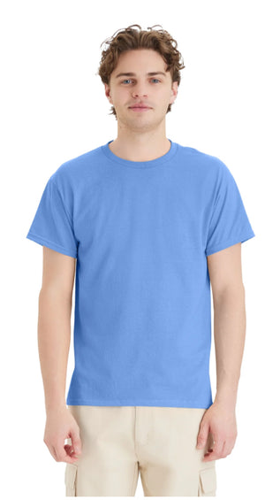 Hanes 5150 50/50 Blend T-Shirts Black and Blues Fully Printed with Your Logos