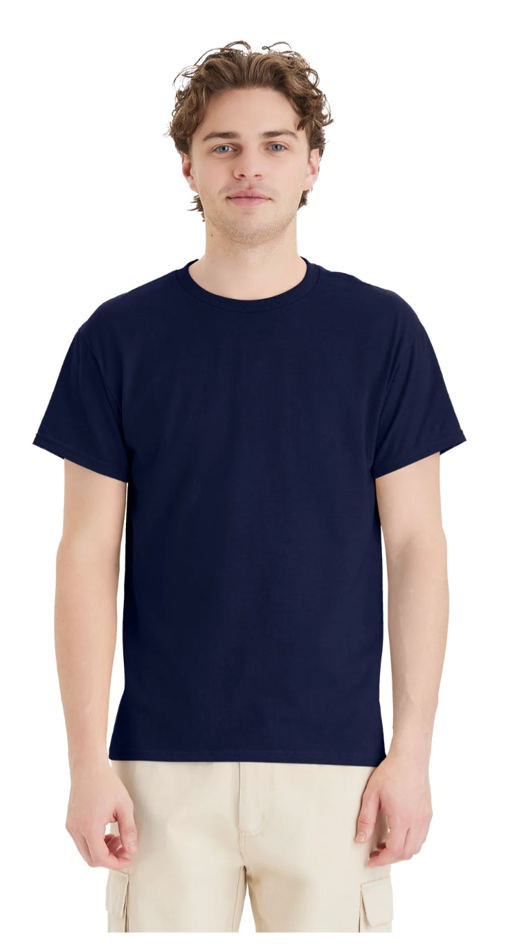 Hanes 5150 50/50 Blend T-Shirts Black and Blues Fully Printed with Your Logos