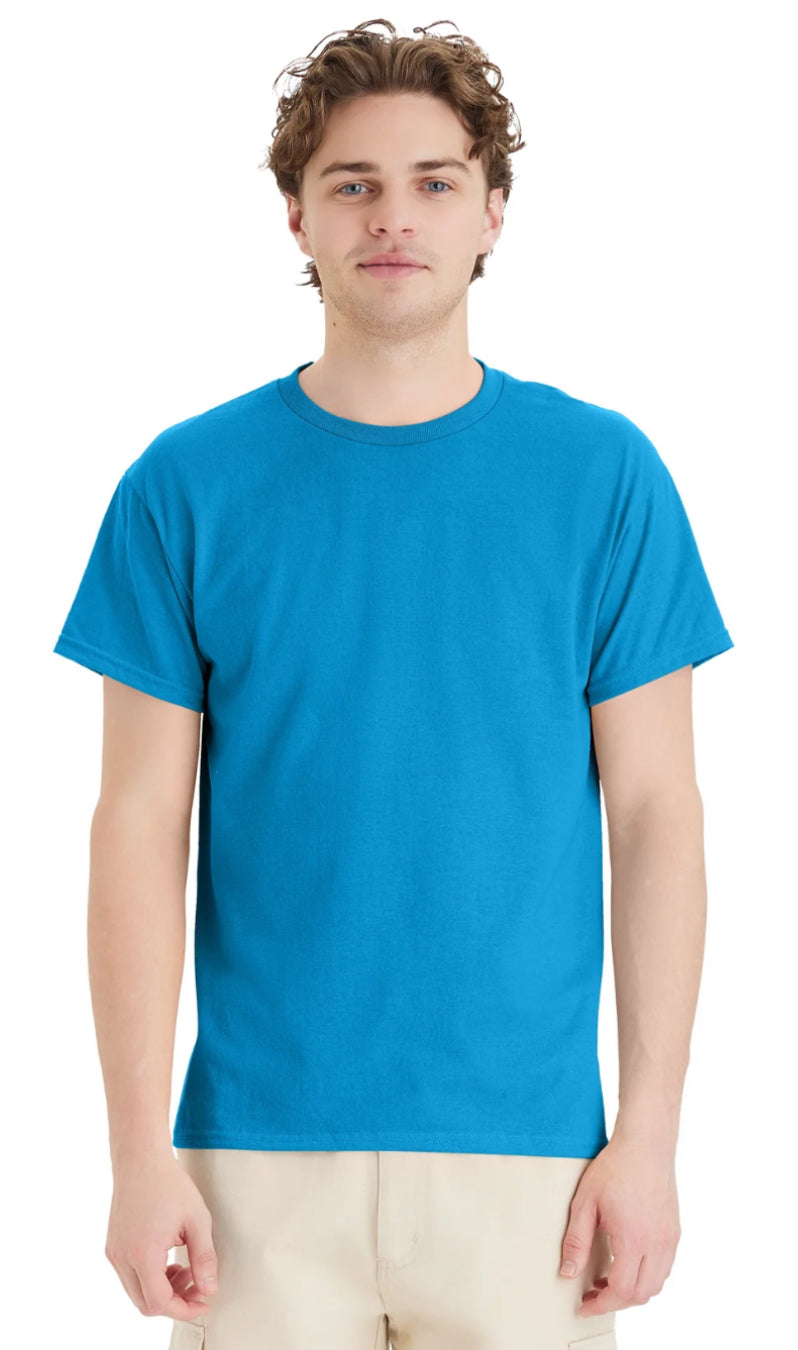Hanes 5150 50/50 Blend T-Shirts Black and Blues Fully Printed with Your Logos