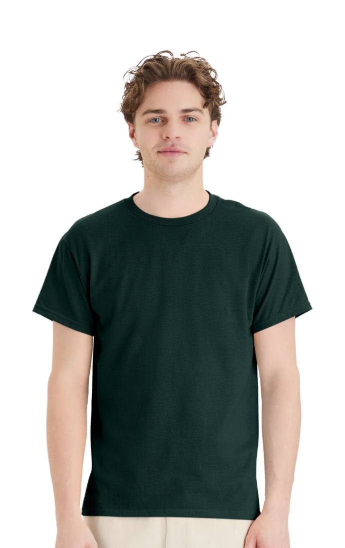 Hanes 5150 EcoSmart 50/50 Blend T-Shirts Red/Greens Colors