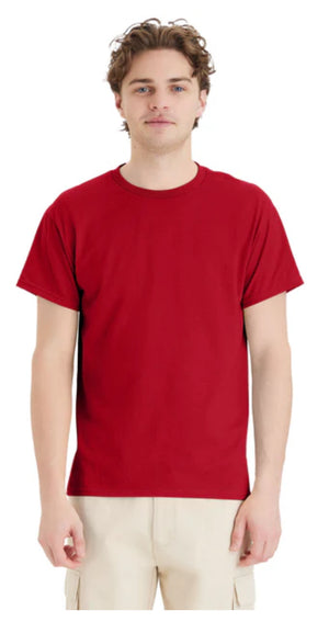 Hanes 5150 EcoSmart 50/50 Blend T-Shirts Red/Greens Colors