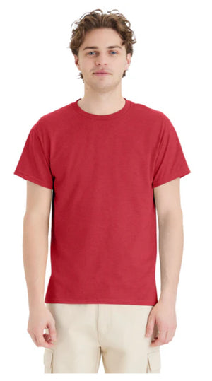 Hanes 5150 EcoSmart 50/50 Blend T-Shirts Red/Greens Colors
