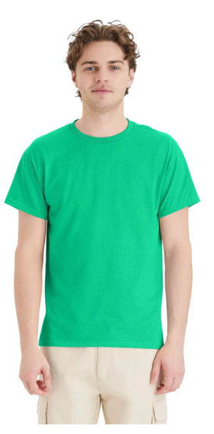 Hanes 5150 EcoSmart 50/50 Blend T-Shirts Red/Greens Colors