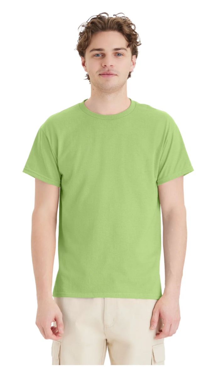 Hanes 5150 EcoSmart 50/50 Blend T-Shirts Red/Greens Colors