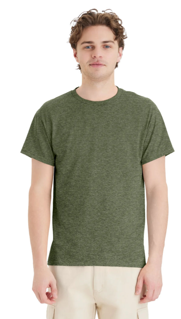 Hanes 5150 EcoSmart 50/50 Blend T-Shirts Red/Greens Colors