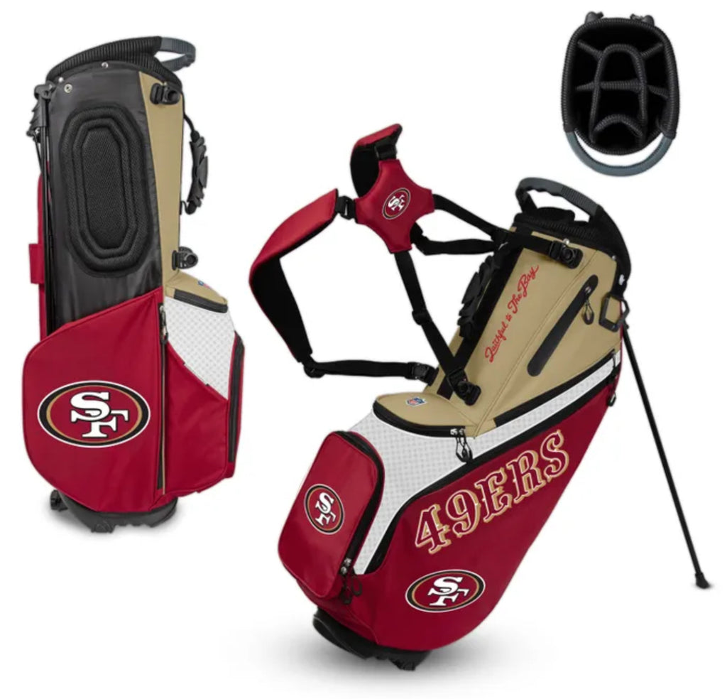 San Francisco 49ers Back Nine Stand Bag - AtlanticCoastSports