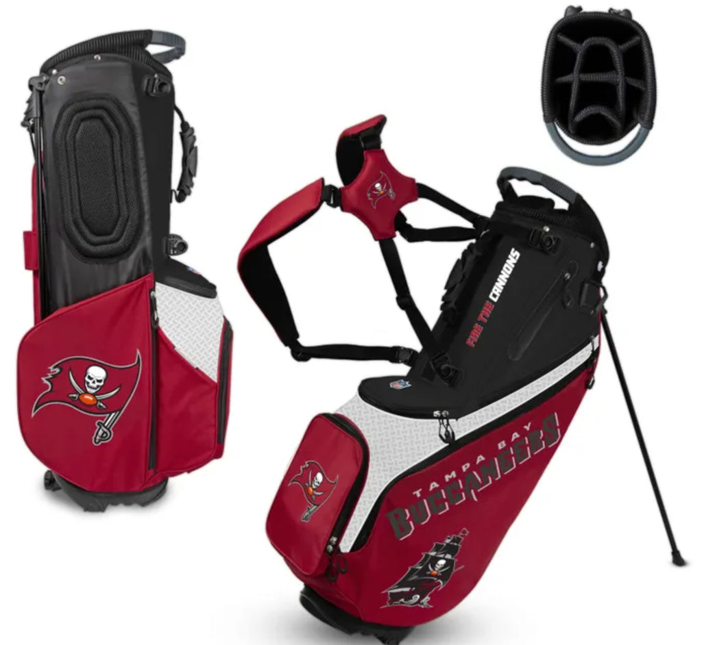 Tampa Bay Buccaneers Back Nine Stand Bag - AtlanticCoastSports
