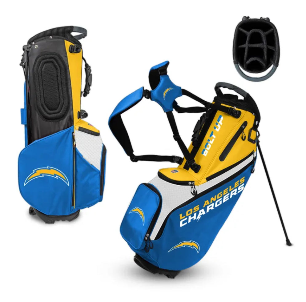 Los Angeles Chargers Back Nine Stand Bag - AtlanticCoastSports
