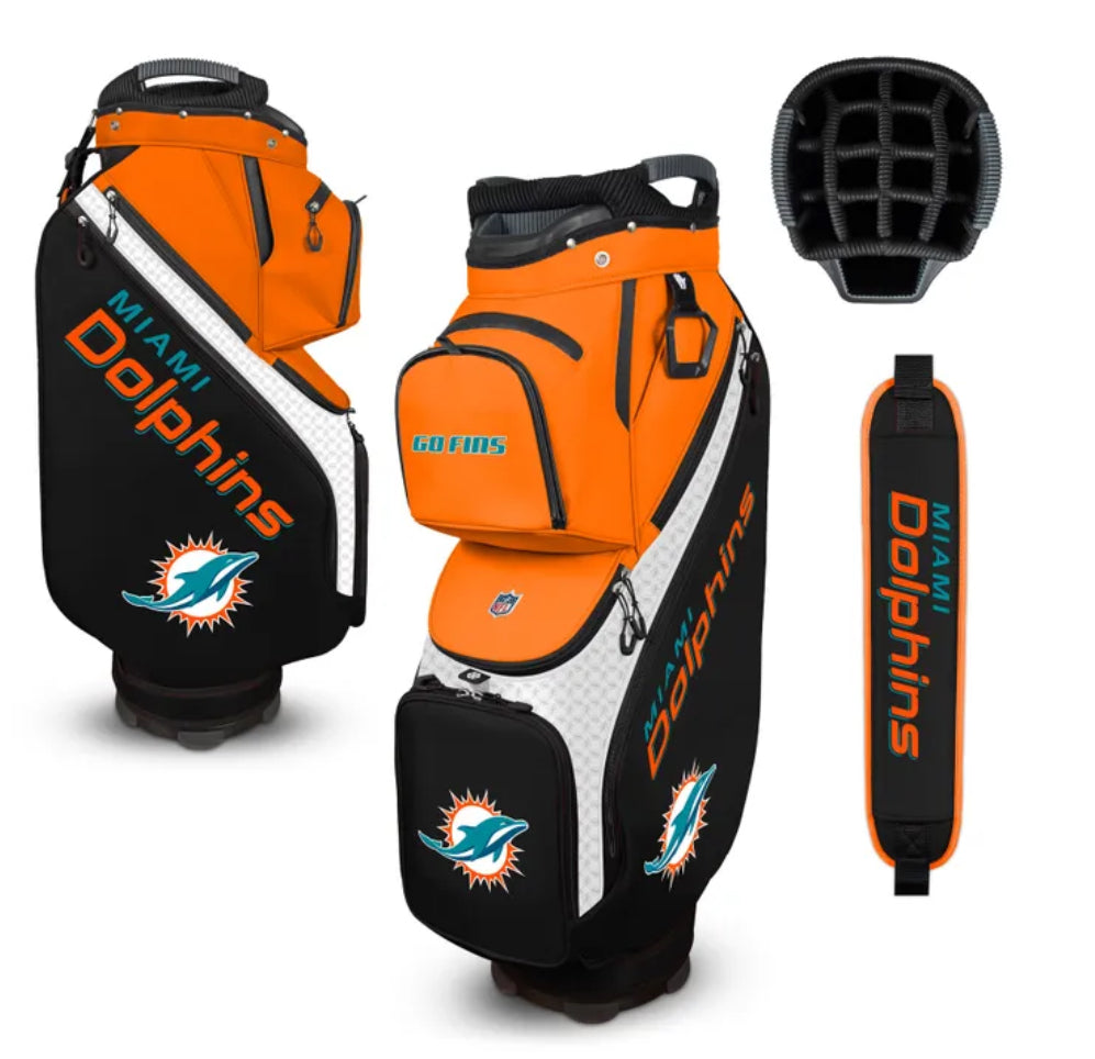 Miami Dolphins Bucket III Cooler Cart Bag - AtlanticCoastSports