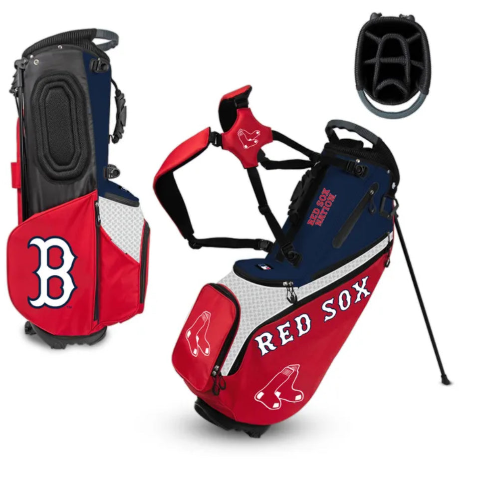 Boston Red Sox Back Nine Stand Bag - AtlanticCoastSports