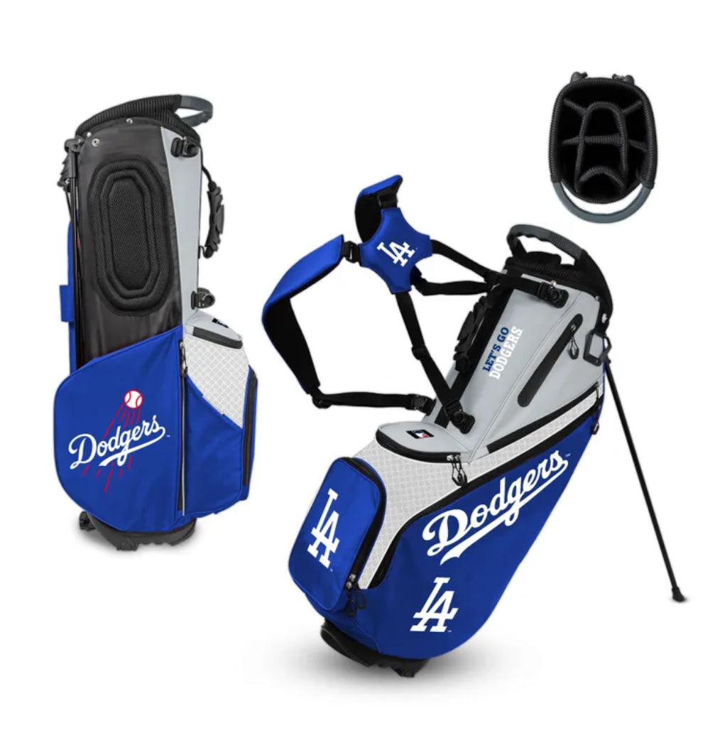 LA Dodgers Back Nine Stand Bag - AtlanticCoastSports