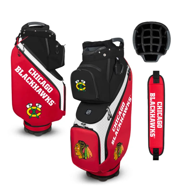 Chicago Blackhawks clubhouse Bucket Golf Bag - AtlanticCoastSports