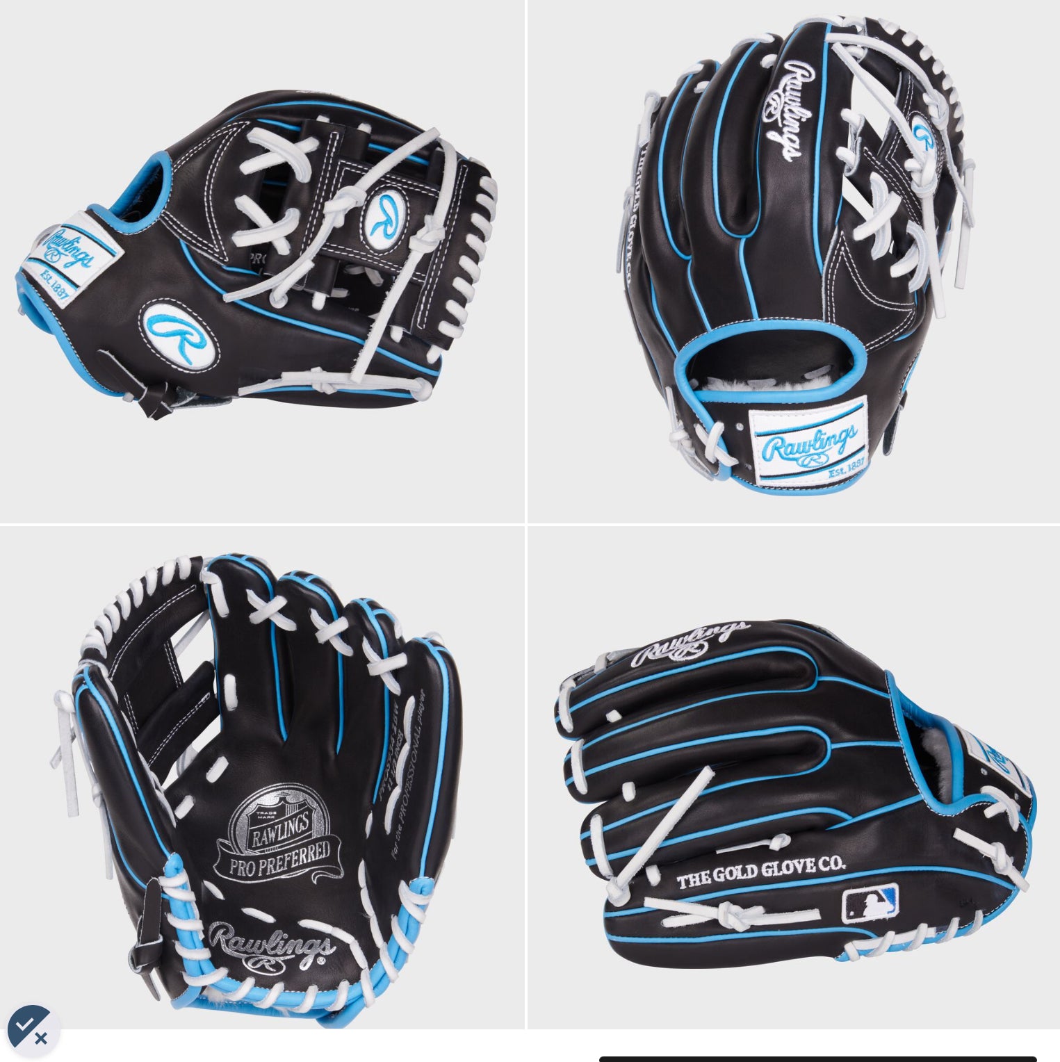 Rawlings Pro Preferred 11.5" I-WEB Infield Glove Right Hand Thrower - AtlanticCoastSports