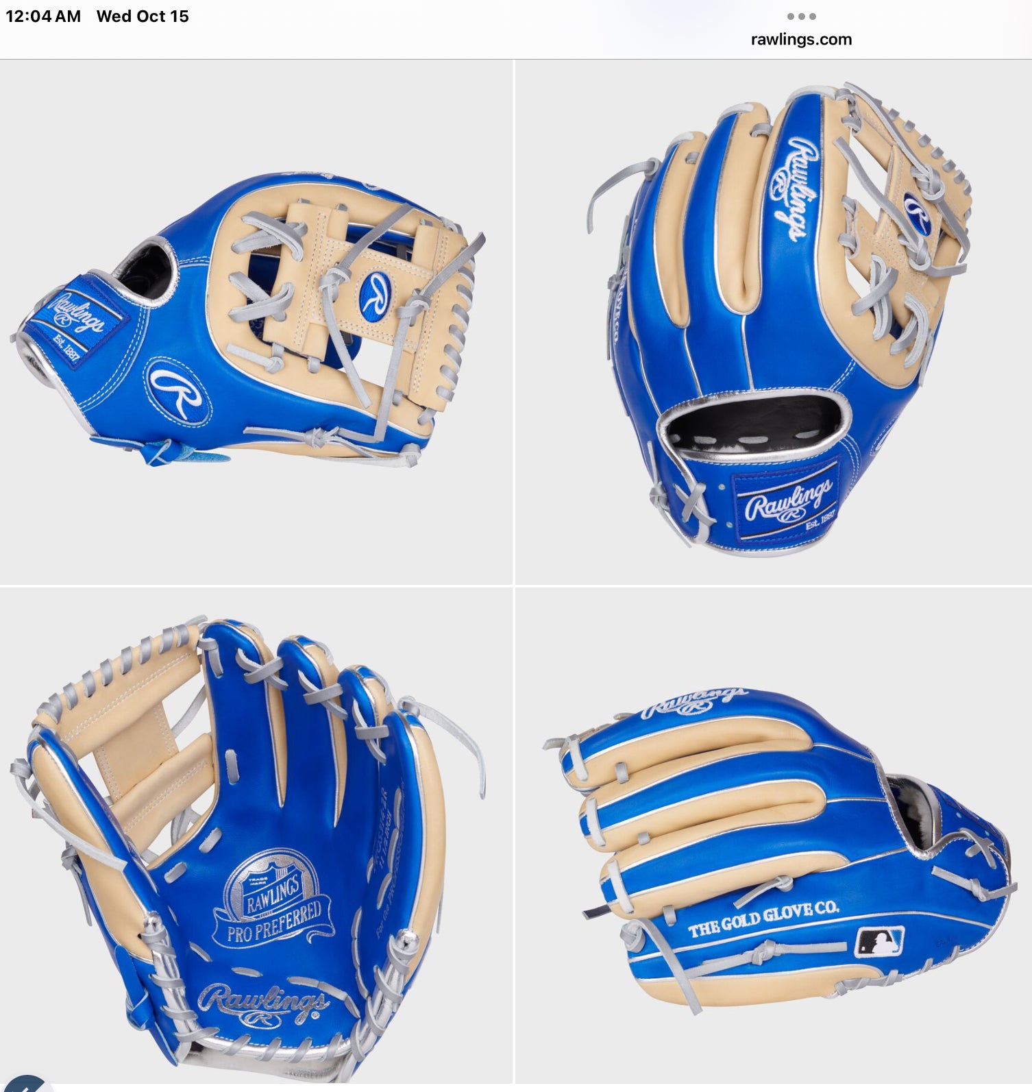 Rawlings Pre Preferred 11.5" Infield Glove Right Hand Thrower - AtlanticCoastSports