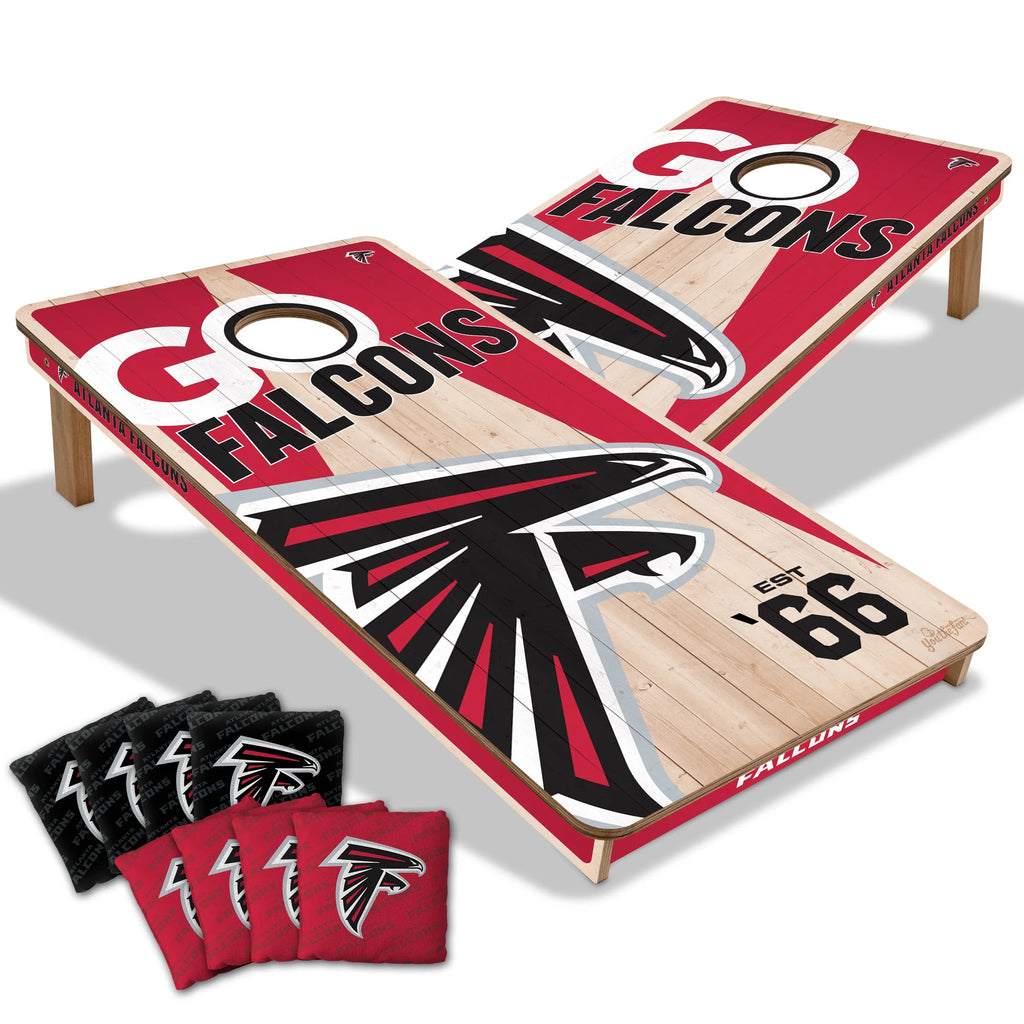 Atlanta Falcons All Wood Cornhole 2x4 by youthefan