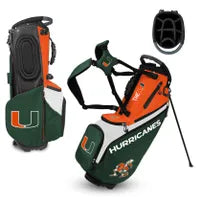 Miami Hurricanes The Back Nine Stand Bag - AtlanticCoastSports