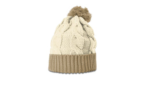 141 | CHUNK TWIST KNIT BEANIE W/ CUFF & POM - AtlanticCoastSports