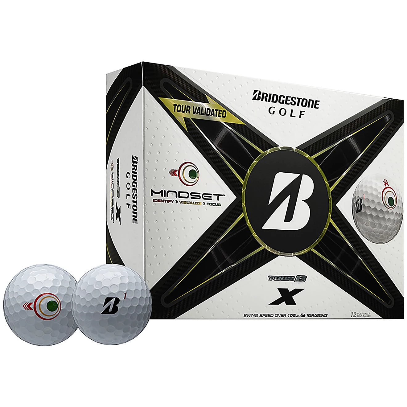 BRIDGESTONE TOUR B X MindSet GOLF BALLS - AtlanticCoastSports