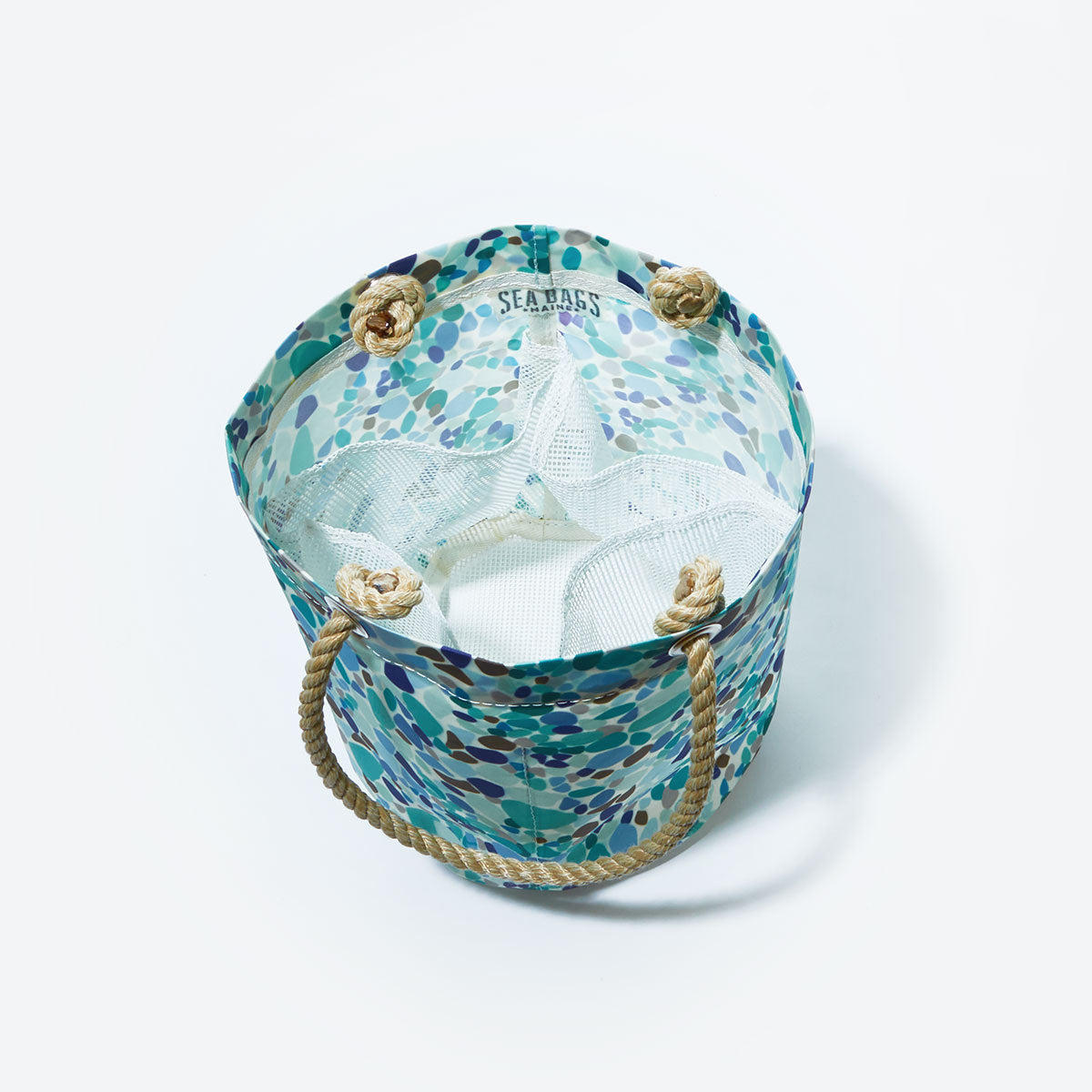 Sea Bags Sea Glass Print Beachcomber Bucket Bag - AtlanticCoastSports