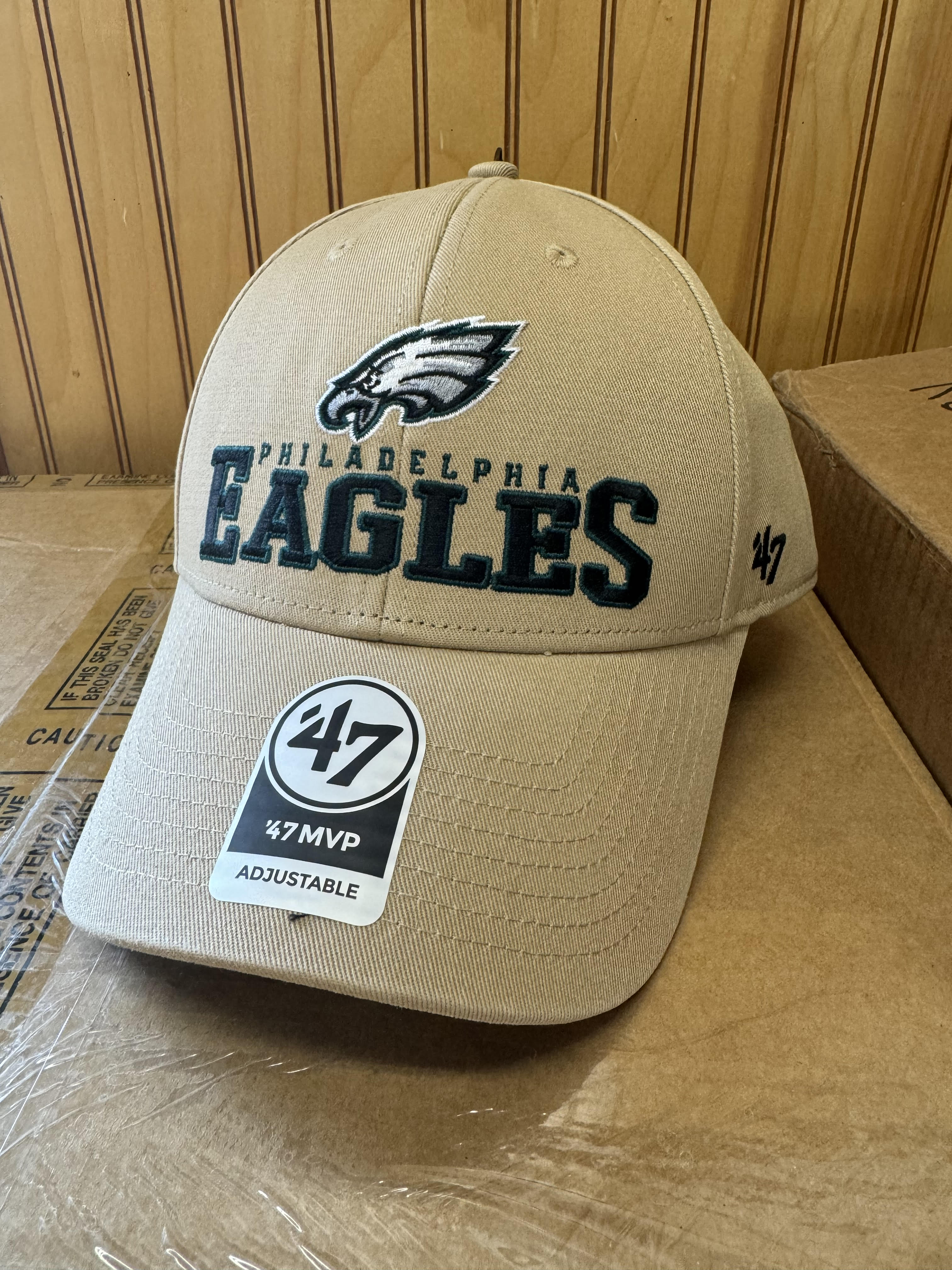 Philadelphia Eagles 47 Brand Adjustable Khaki - AtlanticCoastSports