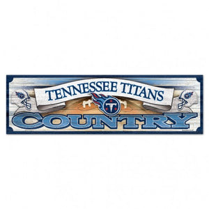 TENNESSEE TITANS WOOD SIGN 9" X 30" - AtlanticCoastSports