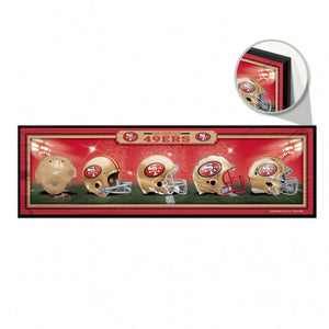 SAN FRANCISCO 49ERS WOOD SIGN 9" X 30" - AtlanticCoastSports