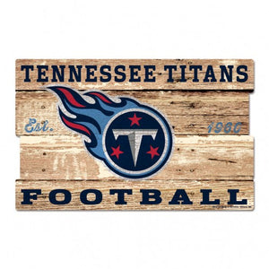 TENNESSEE TITANS WOOD SIGN 19"X30" - AtlanticCoastSports