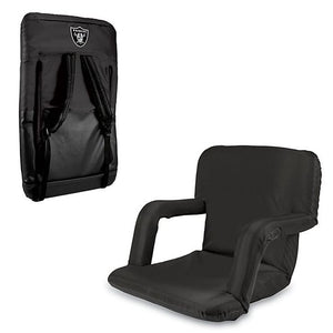 Las Vegas Raiders Ventura Portable Reclining Stadium Seat - AtlanticCoastSports